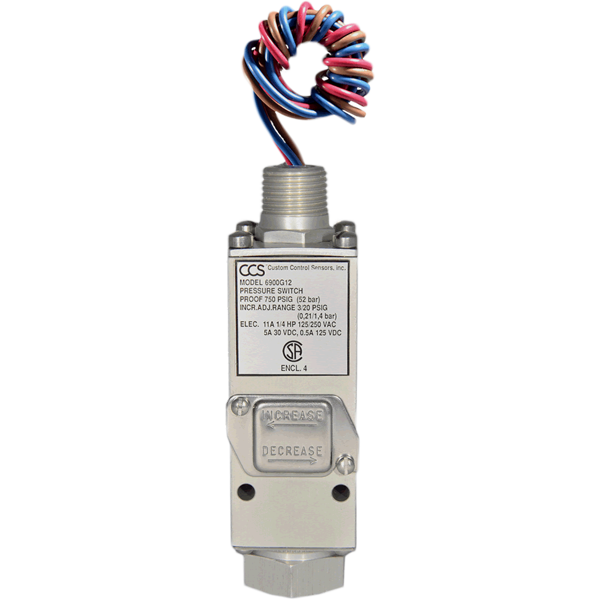 CCS Dual-Snap 6900G Gauge Pressure Switch | Telematic Controls Inc.